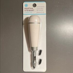 NEW Martha Stewart Crafts Screw Punch Tool Paper Cardboard Felt Metal Hole Maker